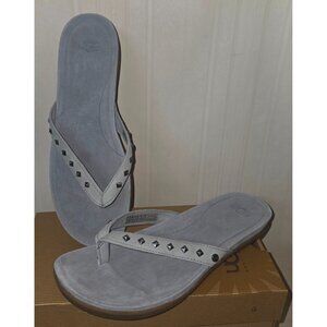 UGG SADIE Gray Studded Comfortable Sandals Women’s Size US 10, EU 41 NEW, NO BOX